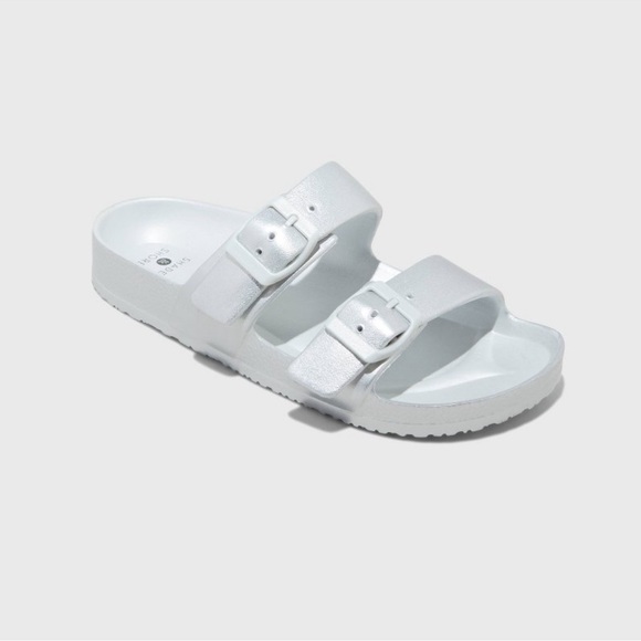 Women's Neida EVA Two Band Footbed Slide Sandals - Picture 1 of 4
